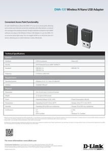 D-Link USB Wifi Adapter DWA-131 D-Link DWA131 Dongle Wireless N300_5