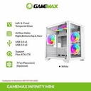 Casing Gamemax Infinity Mini ITX PC Gaming Case with 2 Tempered Glass_2