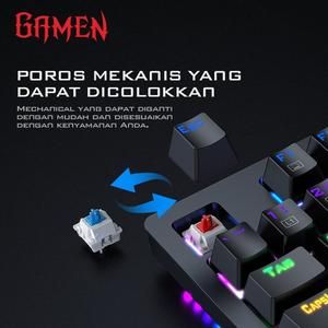 Keyboard Gaming GAMEN Titan II / Titan 2 Mechanical Pluggable Switch_3