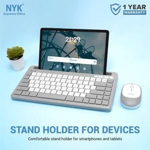 NYK Keyboard Mouse K50 / K-50 Dual Mode Wireless & Bluetooth Stand_2
