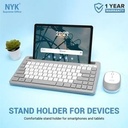 NYK Keyboard Mouse K50 / K-50 Dual Mode Wireless & Bluetooth Stand_2