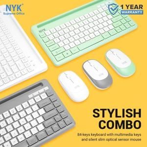 NYK Keyboard Mouse K50 / K-50 Dual Mode Wireless & Bluetooth Stand_3