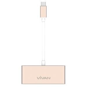 VIVAN USB HUB TYPE-C KE USB 3.0 VIVAN VTC-3U1C 3 PORT TYPE C TO USB_4
