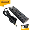 M-Tech USB HUB MT-UH7 / MTUH7 Super Speed 7 Port USB 3.0 With ON & OFF_2