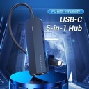 VENTION USB HUB TYPE-C TO LAN 5in1 USB 2.0 3 PORT & RJ45 LAN CABLE_2