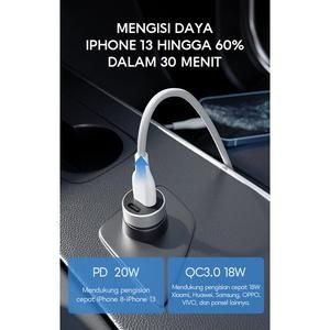 VIVAN VCC02 / VCC-02 CAR CHARGER MOBIL DUAL PORT USB + TYPE-C 20W_3