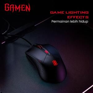 GAMEN GM100 / GM-100 Macro Ultralight Gaming Mouse 2000 DPI Black_3