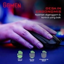 GAMEN GM100 / GM-100 Macro Ultralight Gaming Mouse 2000 DPI Black_5