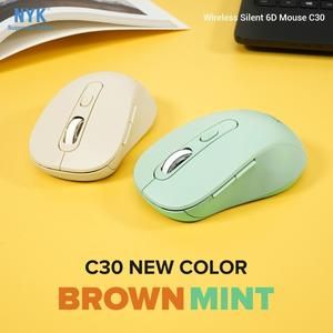 NYK C-30 Mouse Wireless Bluetooth NYK C30 Silent Click_2
