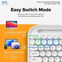 NYK K-70 Keyboard Bluetooth Wireles Stand Holder Round Keycaps NYK K70_5