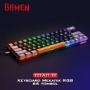 GAMEN Titan III / 3 Mechanical Switch Blue RGB Wired Keyboard Gaming_2