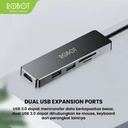 ROBOT HT-240S / HT240S USB HUB ADAPTER 5IN1 TYPE C WITH HDMI ALL IN_2