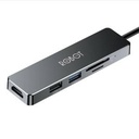 ROBOT HT-240S / HT240S USB HUB ADAPTER 5IN1 TYPE C WITH HDMI ALL IN_3