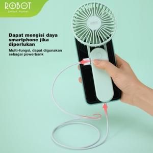 ROBOT RTBF11 / RTB-F11 Foldable USB MINI FAN KIPAS ANGIN 3IN1 2000MAH_2