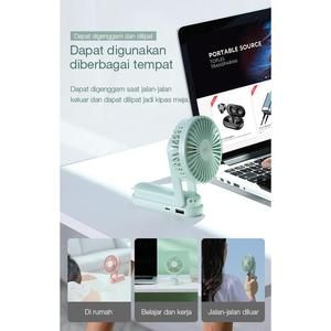 ROBOT RTBF11 / RTB-F11 Foldable USB MINI FAN KIPAS ANGIN 3IN1 2000MAH_3