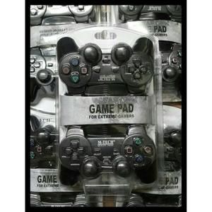 M-Tech Gamepad Double Stick Control PC Laptop PS Double Getar Hitam_2