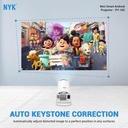 Mini LED Portable Projector - Mini Proyektor 720P  Android 13 Bluetooth 5.0 200 _2