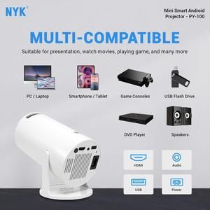 Mini LED Portable Projector - Mini Proyektor 720P  Android 13 Bluetooth 5.0 200 _3