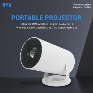 Mini LED Portable Projector - Mini Proyektor 720P  Android 13 Bluetooth 5.0 200 _4