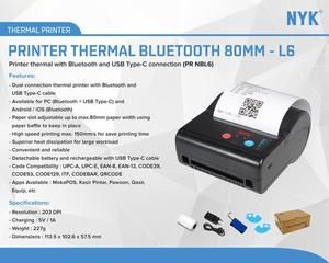NYK Printer Thermal Bluetooth 80MM L6 - Printer Kasir Struk Portabel 80mm_2