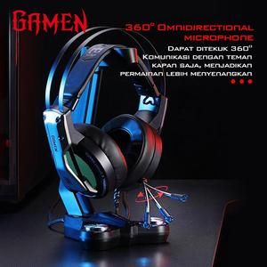GAMEN GH1500 / GH-1500 Audio Jack RGB LED Light Wire Gaming Headset_5