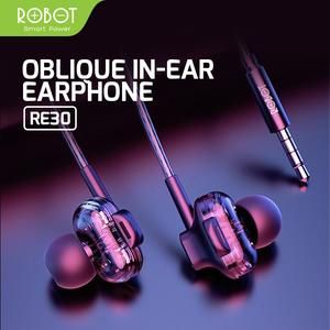 Robot RE-30 Headset Earphone ROBOT RE30 Speaker In Ear Wire Earphone_2