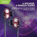 Robot RE-30 Headset Earphone ROBOT RE30 Speaker In Ear Wire Earphone_4