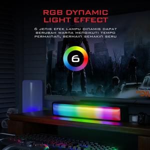 GAMEN GS8 Multimedia Speaker Gaming GS-8 RGB Lights Soundbar Speaker_3