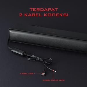 GAMEN GS8 Multimedia Speaker Gaming GS-8 RGB Lights Soundbar Speaker_4