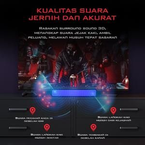 GAMEN GS8 Multimedia Speaker Gaming GS-8 RGB Lights Soundbar Speaker_5