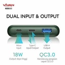 VIVAN VPB-M10 PowerBank 10000mAh 2 Input 2 Output Fast Charging VPBM10_2