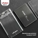 VIVAN Enclosure HDD SSD 2.5inch SATA USB External Case Transparant_3