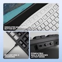 Rexus Ercho KL280 Keyboard Wireless Ergonomic with AI Shortcut Key - Mac & Windo_4