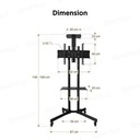 Bracket Standing LED TV Roda Portable 32-65 INCH OXIMUS TC1500 Optimalisasi Ruan_2