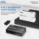 Card Reader NYK 6 SLOT Usb 3.0 C3-09 V3-09 / NYK Card Reader 6 Slot_2