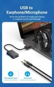 Vention 2 port USB External Sound Card Aux Audio 3.5mm - CDY_2
