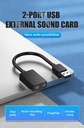Vention 2 port USB External Sound Card Aux Audio 3.5mm - CDY_3