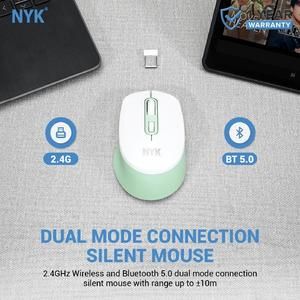 Mouse NYK C50 Dual Mode Bluetooth Wireless 2.4Ghz Silent Mouse_2
