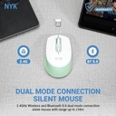 Mouse NYK C50 Dual Mode Bluetooth Wireless 2.4Ghz Silent Mouse_2