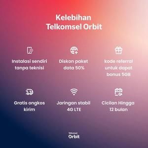Telkomsel Modem Orbit Pro G1 (HKM-288) Wifi 4G High Speed Free kuota_3