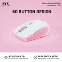Mouse NYK C60 Silent Dual Mode Connection Bluetooth + Wireless_3