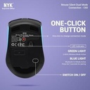 Mouse NYK C60 Silent Dual Mode Connection Bluetooth + Wireless_4