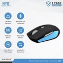 Mouse NYK C60 Silent Dual Mode Connection Bluetooth + Wireless_5