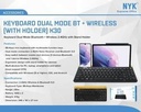 NYK K30 Keyboard Dual Mode Bluetooth + Wireless with Holder HP Tablet_5