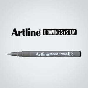 PULPEN ARTLINE DRAWING PEN 0.8MM EK-238 | Pen Artline EK238 HITAM_3