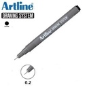 ARTLINE DRAWING PEN SYSTEM EK-232 0.2MM | PULPEN SPIDOL  Artline EK232 Hitam_2