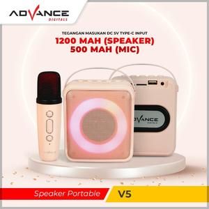 Speaker Advance V5 portable RGB With Mic Wireless Blueetooth_2