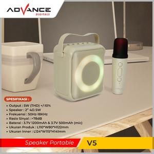 Speaker Advance V5 portable RGB With Mic Wireless Blueetooth_3