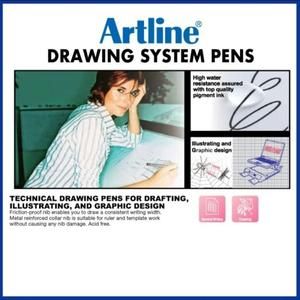 ARTLINE Drawing Pen System EK-231 | Pulpen Spidol Artline 0,1 mm EK231 Hitam_4