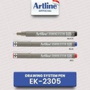 SPIDOL / PULPEN DRAWING PEN MARKER ARTLINE EK-2305 0.05 MM HITAM_3